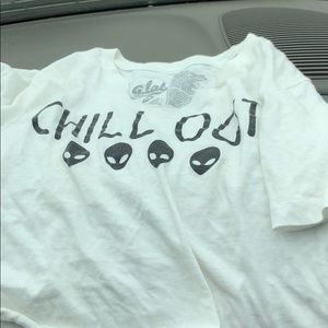 Chill out alien crop top